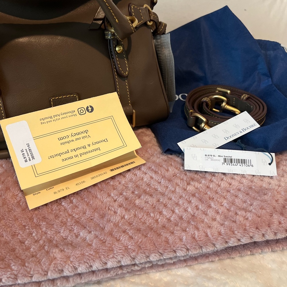 Dooney & Bourke Florentine Leather Satchel - mini - Picture 9 of 12